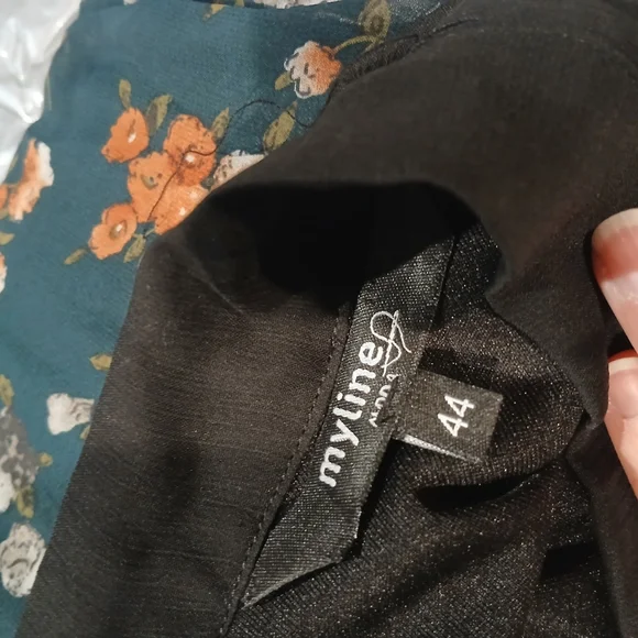 Myline Moda Black Dress / Size 44 - Picture 9 of 11